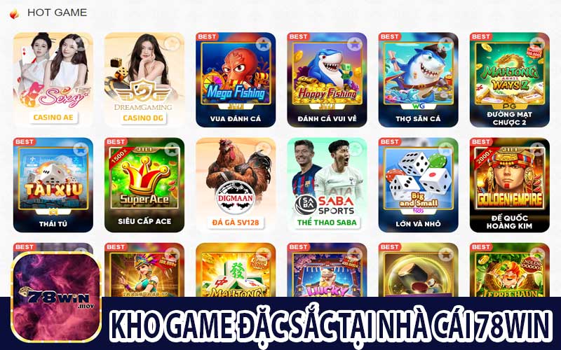 Kho game tại nhà cái đặc sắc đa dạng các thể loại cá cược